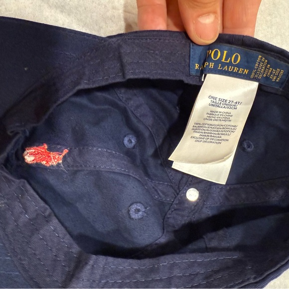 KIDS POLO RALPH LAUREN BASEBALL HAT CAP SZ ONE SIZE 2T-4T | EXCELLENT - Picture 5 of 6